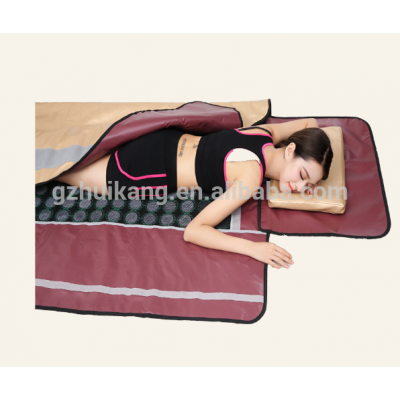 Portable body slimming wrap 3 zone Infrared sauna blanket with Bian Stone for health care