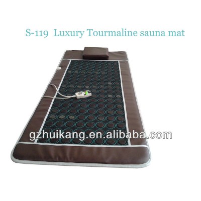 S-119 tourmaline infrared heating mat,heated stone beds,germanium stone heater mattress pad